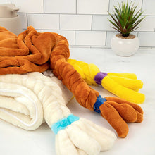 Load image into Gallery viewer, Icy Blonde Braided Hair Towel