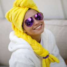 Load image into Gallery viewer, Golden Blonde Braided Hair Towel
