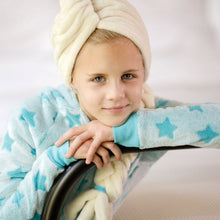 Load image into Gallery viewer, Icy Blonde Braided Hair Towel